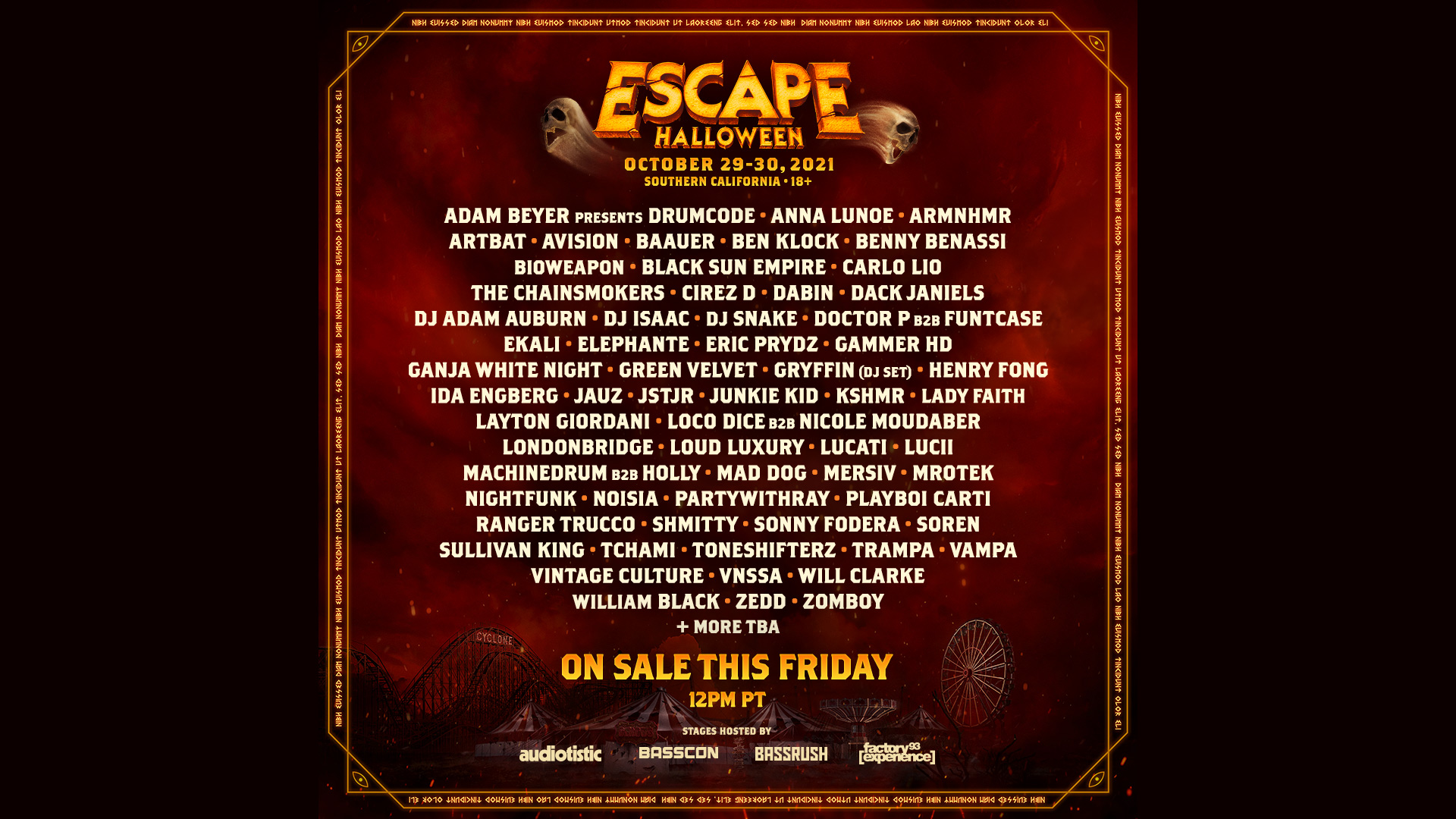 escape halloween 2021 lineup